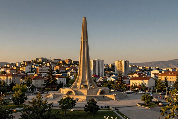 Pristina cityscape showcasing Kosovo's blend of historic and modern architecture